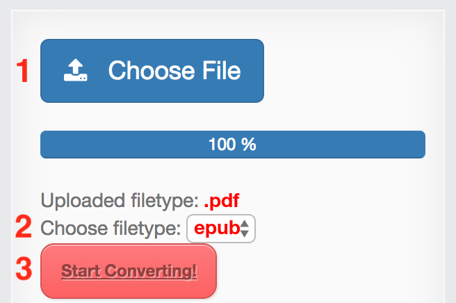 How to convert PDF files online to EPUB